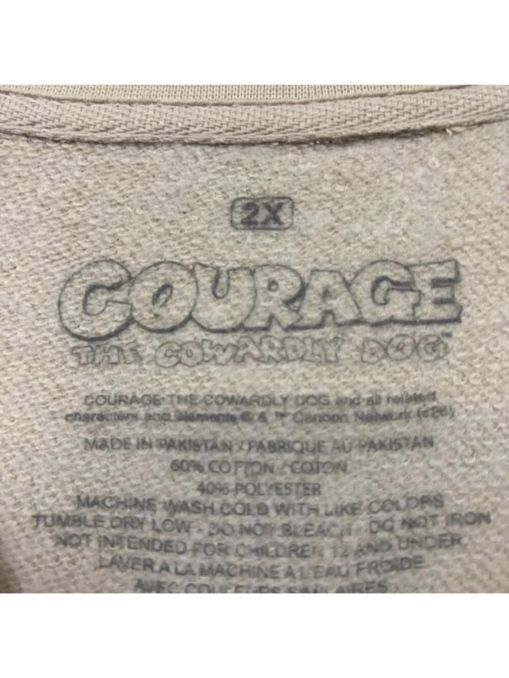 Courage the Cowardly Dog Graphic Crewneck Sweater Size 2X